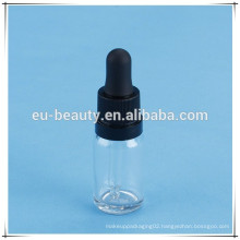 Black top dropper glass bottle for liquid